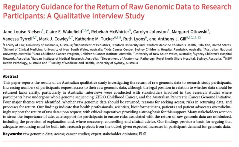 Claire Wakefield: Access to Genomic Data and Regulatory Guidance 2 Claire Wakefield