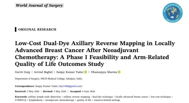 Dr. Sanjay Yadav: Preserving Arm Lymphatics to Improve Quality of Life Outcomes in Advanced Breast Cancer Surgery 2 Dr. Sanjay Yadav: Preserving Arm Lymphatics to Improve Quality of Life Outcomes in Advanced Breast Cancer Surgery