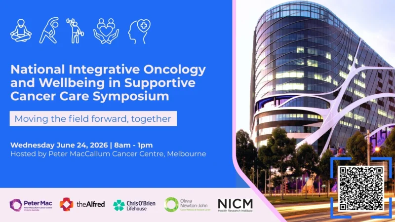 Geraldine McDonald: Excited for 2nd National Integrative Oncology and Wellbeing Symposium in Melbourne