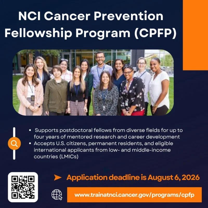 The NCI Cancer Prevention Fellowship Program is Now Accepting Applications - NCI-CGH 2 NCI, NCI-CGH