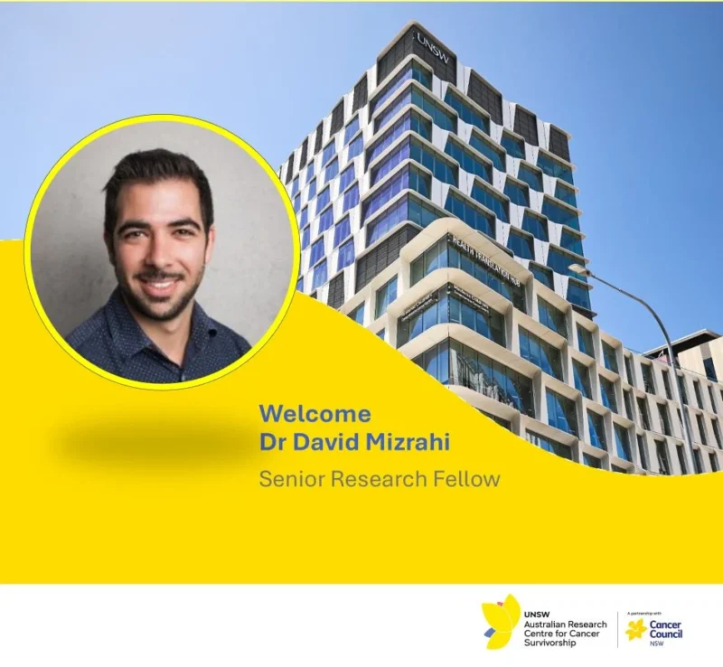 ARCCS Welcomes David Mizrahi to the Survivorship Research Team