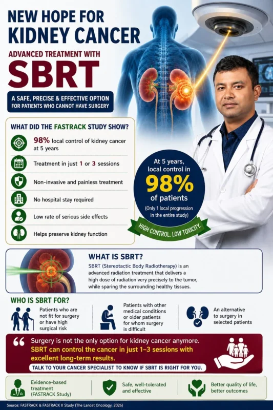 Vivek Ghosh Shares FASTRACK Results Showing 98% Tumor Control at Five Years 2 Vivek Ghosh