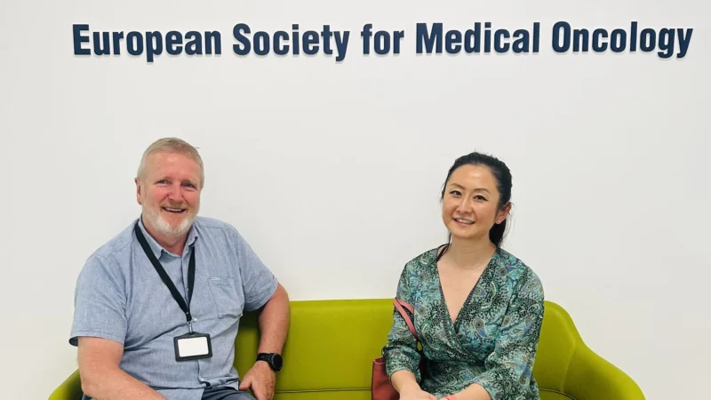 Jia Liu: Wonderful to Meet with Keith McGregor at the ESMO Headquarters