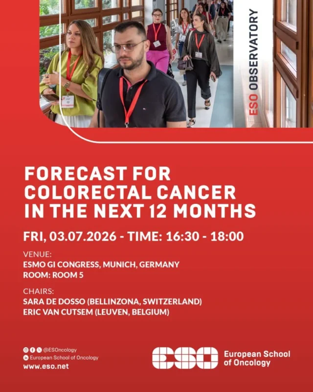 Don’t Miss the 22nd ESO GI Cancer Observatory at ESMO GI 2026 2 European School of Oncology