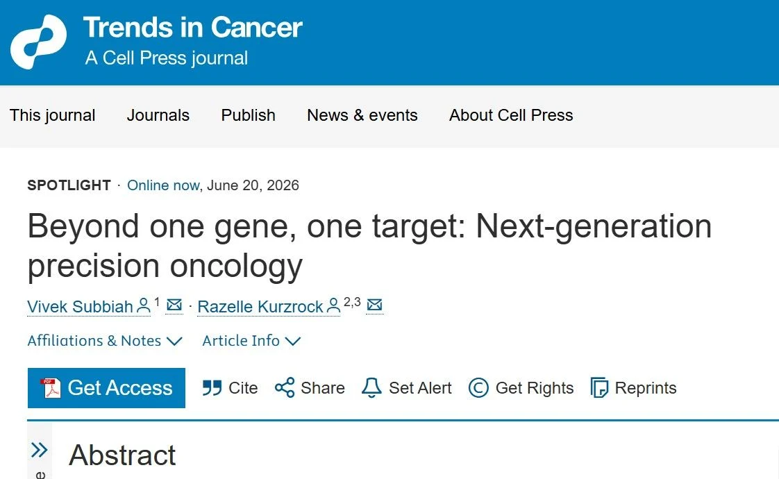 Vivek Subbiah: Reimagining What Comes Next in Precision Oncology 2 Vivek Subbiah: Reimagining What Comes Next in Precision Oncology