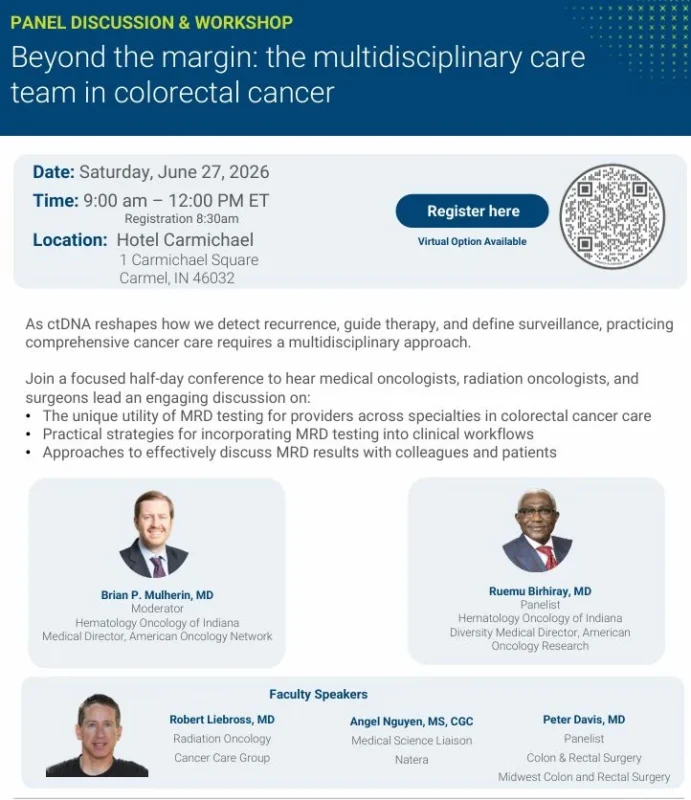 Shelly Glenn: Workshop on How ctDNA and MRD Testing Are Reshaping Recurrence Detection 2 Shelly Glenn