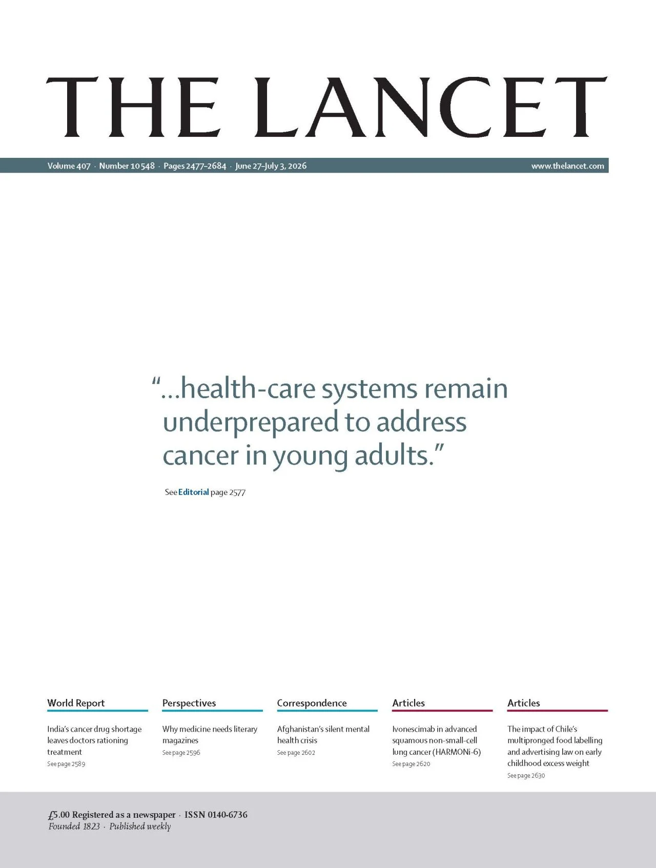 Early-Onset Cancers Are Increasing and Demand Global Attention - The Lancet Group