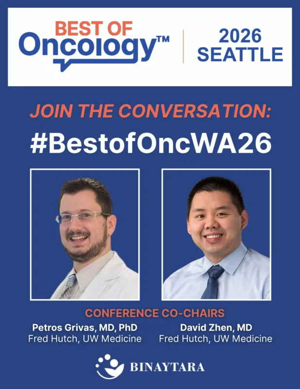 Petros Grivas: Always a Pleasure Co-chairing This Amazing Meeting With Dr. Zhen With Stellar Speakers 2 Petros Grivas, Binaytara