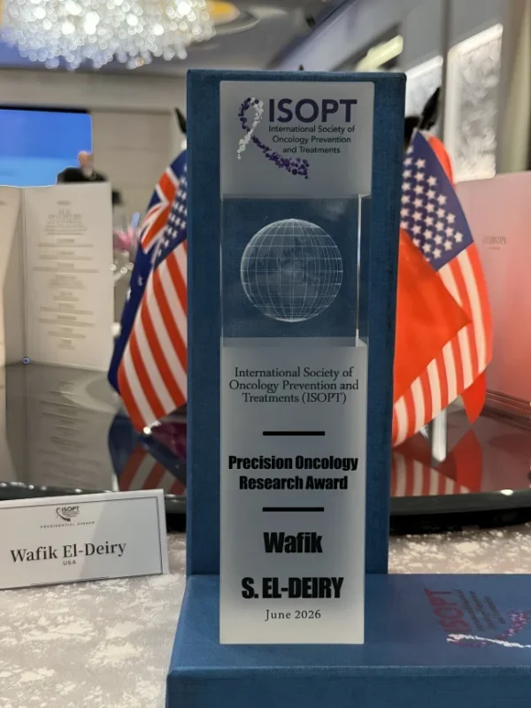 Wafik S. El-Deiry: Honored to Receive the 2026 ISOPT Precision Oncology Research Award 2 Wafik S. El-Deiry