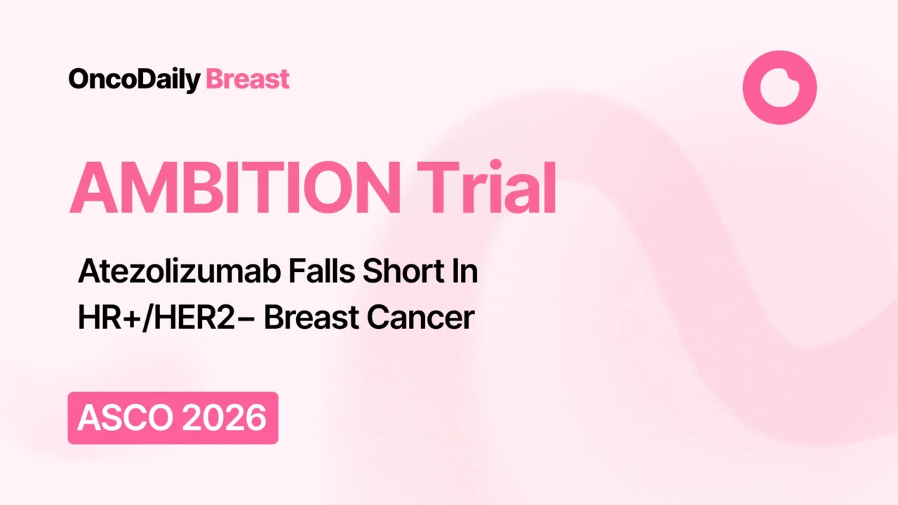 AMBITION Trial: Adding Atezolizumab To Paclitaxel And Bevacizumab Did Not Significantly Improve PFS In HR+/HER2− Advanced Breast Cancer