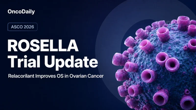 ROSELLA Trial at ASCO 2026: Relacorilant Improves OS in Ovarian Cancer