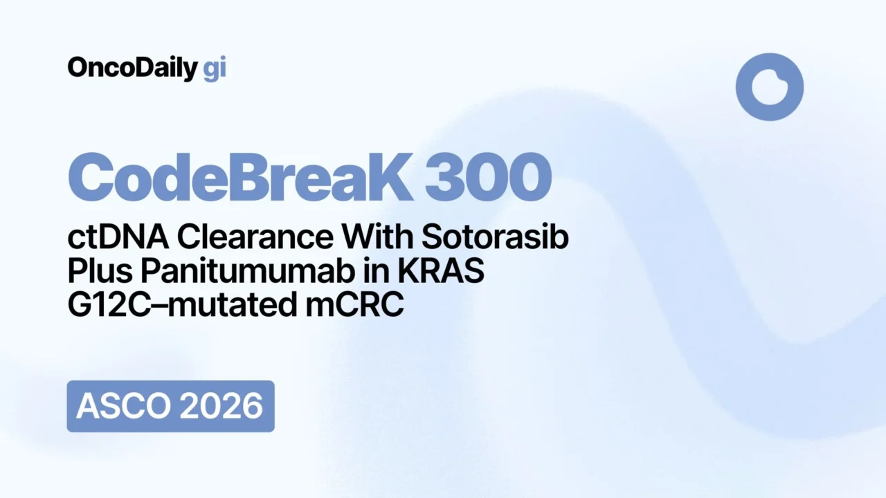 CodeBreaK 300 at ASCO 2026: ctDNA Clearance Evaluated as an Early Response Biomarker in KRAS G12C-Mutated mCRC