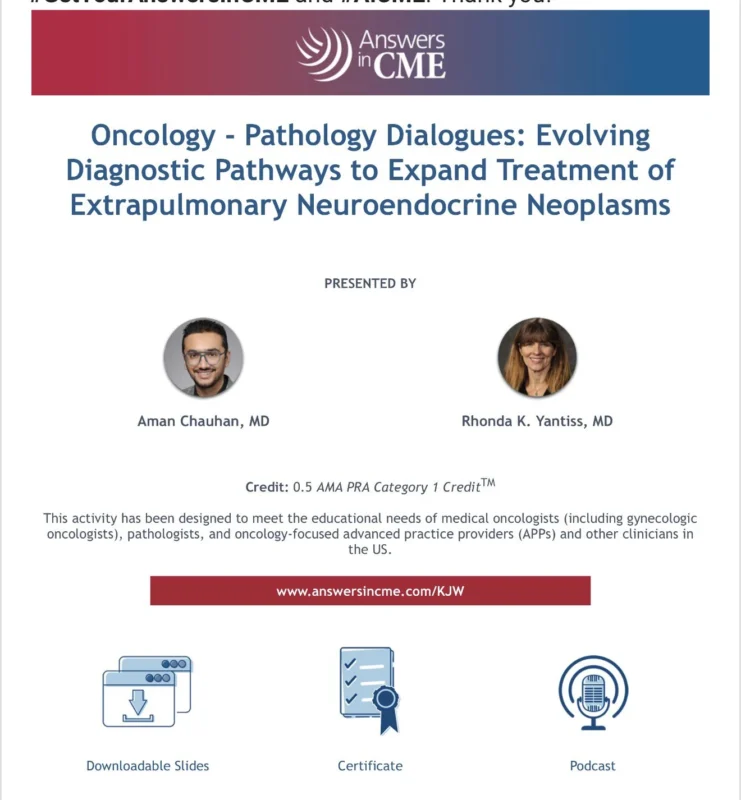Aman Chauhan: Evolving Diagnostic and Treatment Pathways for Extrapulmonary NENs 2 Aman Chauhan: Evolving Diagnostic and Treatment Pathways for Extrapulmonary NENs