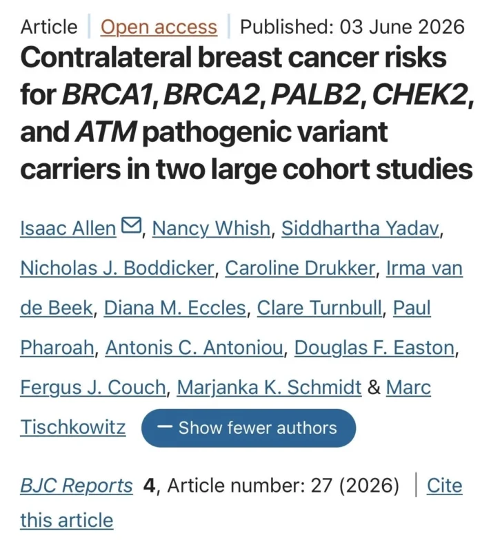 Siddhartha Yadav։ Precise Contralateral Breast Cancer Risk Estimates Based on CARRIERS and BRIDGES Data 2 Siddhartha Yadav։ Precise Contralateral Breast Cancer Risk Estimates Based on CARRIERS and BRIDGES Data
