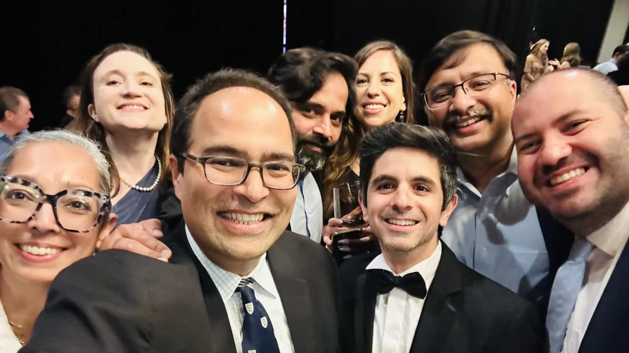 Naveen Pemmaraju Congratulates Dr. Jeannot Kekedjian and Leukemia Fellows