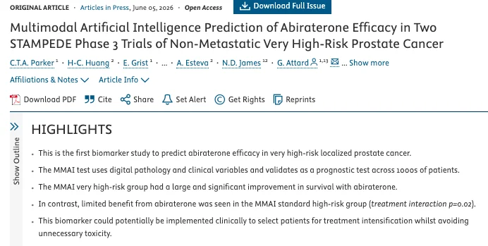 Adam B. Weiner: AI Biomarker May Guide Abiraterone Intensification in VHR Localized Prostate Cancer 2 Adam B. Weiner: AI Biomarker May Guide Abiraterone Intensification in VHR Localized Prostate Cancer
