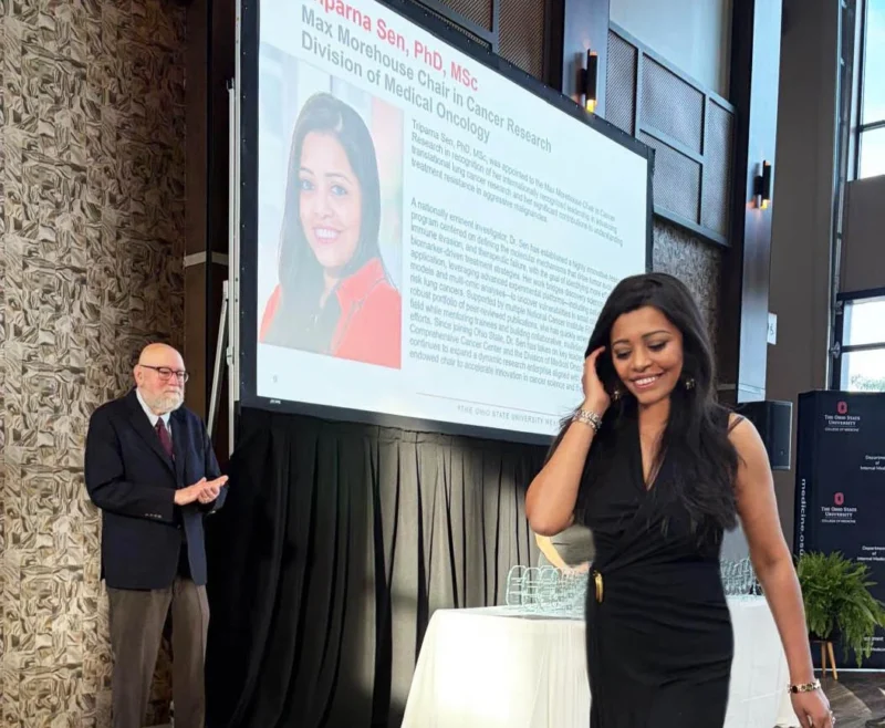 Triparna Sen: Honored to Be Named the Max Morehouse Endowed Chair in Cancer Research at The James 2 Triparna Sen: Honored to Be Named the Max Morehouse Endowed Chair in Cancer Research at The James