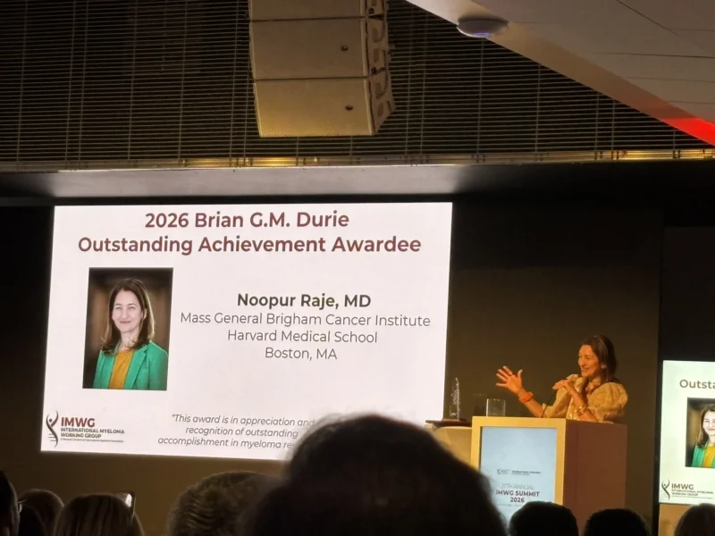 Joshua Richter: Noopur Raje is Simply a World Class Myeloma Doctor - Such a Well Deserved Award 2 Joshua Richter