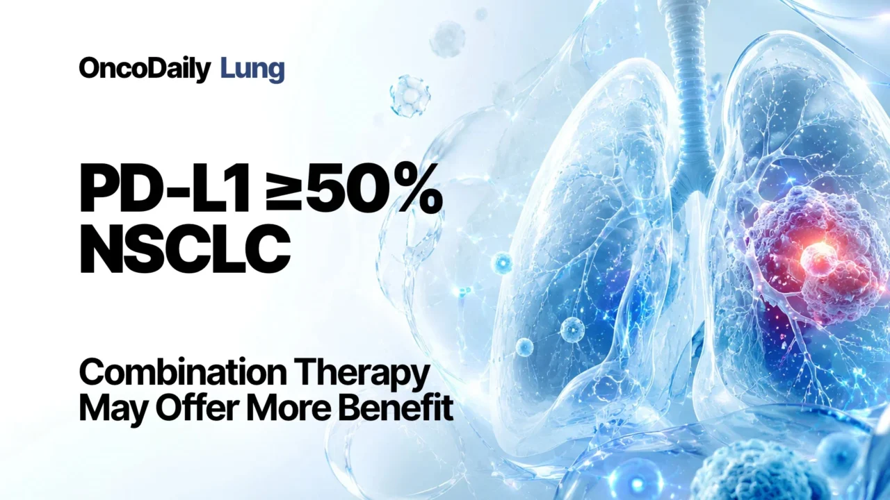 Chemoimmunotherapy May Improve Survival Over PD-(L)1 Monotherapy in PD-L1–High Advanced NSCLC