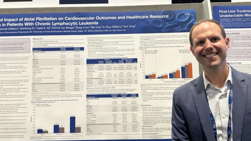 Michael Fradley: AFib Drives Increased Healthcare Burden in CLL Patients Treated With BTK Inhibitors