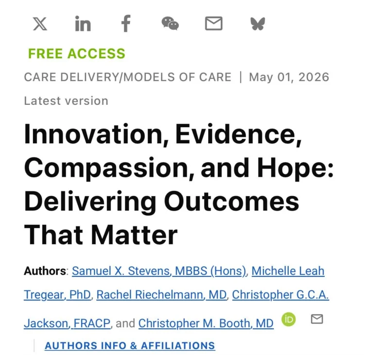 Delivering Outcomes That Matter - Common Sense Oncology at ASCO26