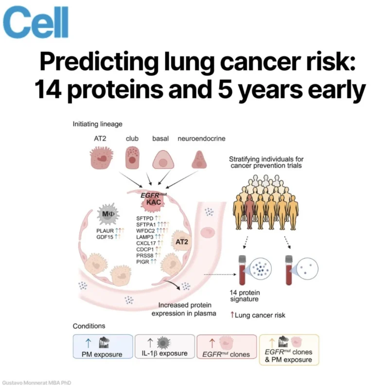 Gustavo Monnerat: 14-Protein Blood Test Predicts Lung Cancer Up to 5 Years Early 2 Gustavo Monnerat: 14-Protein Blood Test Predicts Lung Cancer Up to 5 Years Early