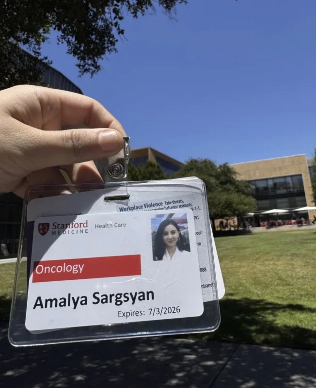 Amalya Sargsyan: Had Amazing Sarcoma Experience at Stanford University 2 Amalya Sargsyan: Had Amazing Sarcoma Experience at Stanford University