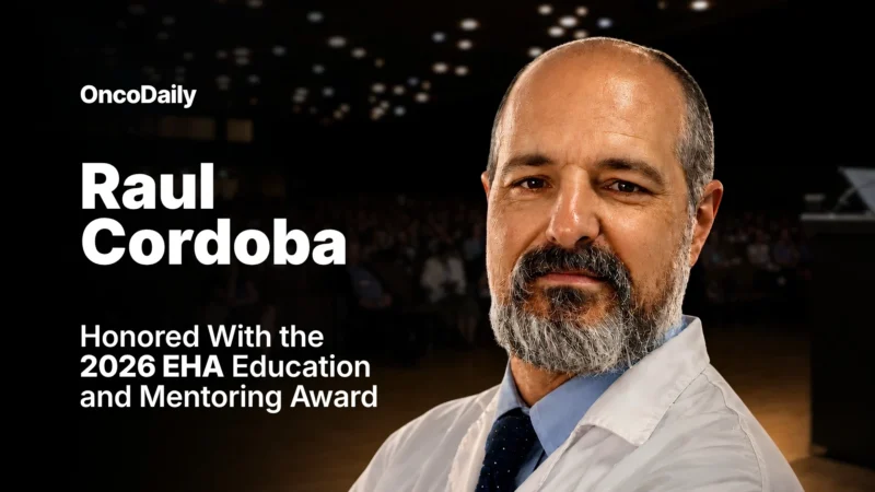 Raul Cordoba: Thrilled to Have Received the EHA 2026 Education and Mentoring Award