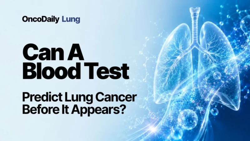 Gustavo Monnerat: 14-Protein Blood Test Predicts Lung Cancer Up to 5 Years Early 3 Gustavo Monnerat: 14-Protein Blood Test Predicts Lung Cancer Up to 5 Years Early