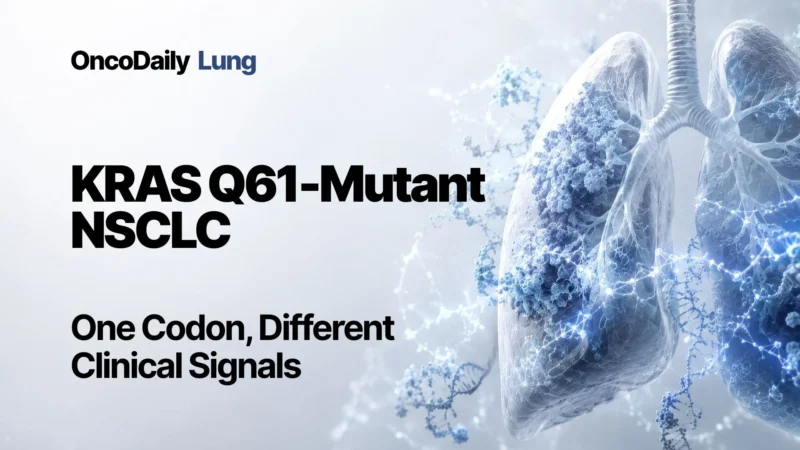 KRAS Q61-Mutant NSCLC Shows Distinct Molecular Patterns and Better Outcomes With Immunotherapy-Based Regimens