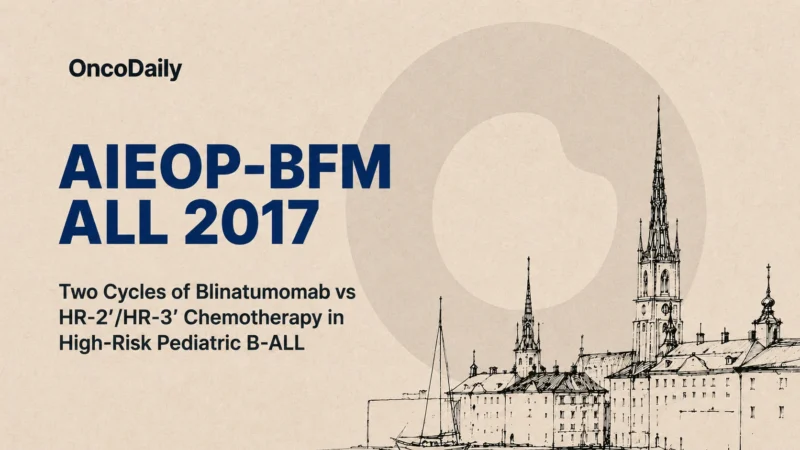 AIEOP-BFM ALL 2017: Blinatumomab Successfully Replaces Two Intensive Chemotherapy Blocks in High-Risk Pediatric B-ALL