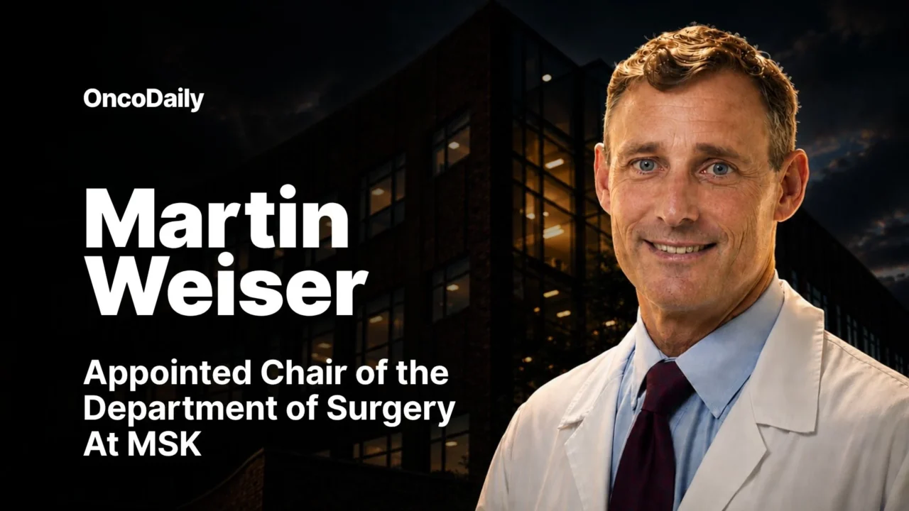 Martin Weiser Selected as Next Chair of Department Surgery at Memorial Sloan Kettering