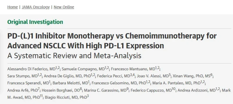 Biagio Ricciuti: When to Consider Upfront Chemoimmunotherapy for PD-L1–High Advanced NSCLC
