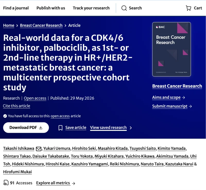 Breast Cancer Research Highlights: Key Publications From May 29 To June 5, 2026 3 Breast Cancer Research Highlights: Key Publications From May 29 To June 5, 2026