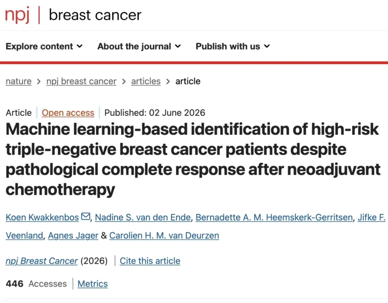 Breast Cancer Research Highlights: Key Publications From May 29 To June 5, 2026 8 Breast Cancer Research Highlights: Key Publications From May 29 To June 5, 2026