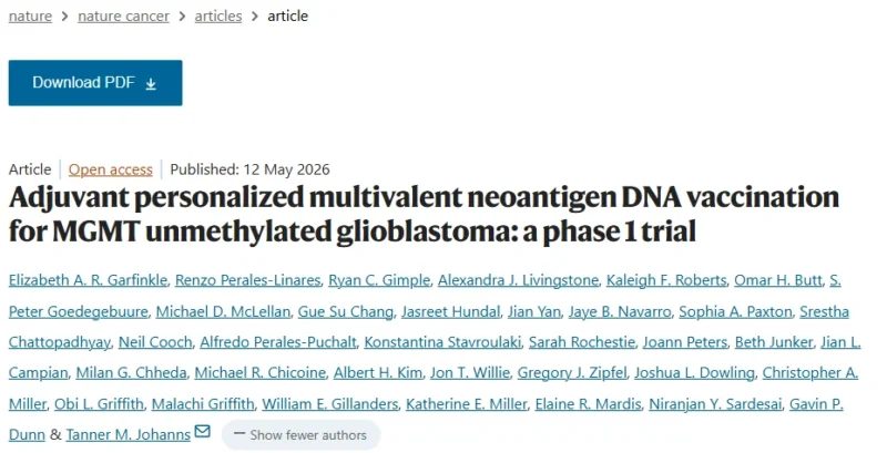 Young Kwang Chae: Personalized DNA Vaccine Platform for Glioblastoma 2 Young Kwang Chae: Personalized DNA Vaccine Platform for Glioblastoma