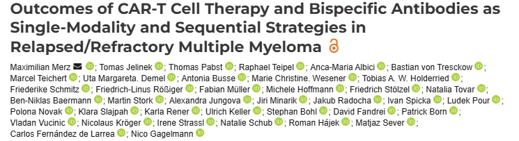 Maximilian Merz: CAR T First Strategy Improves Outcomes Over Bispecific-First Approach