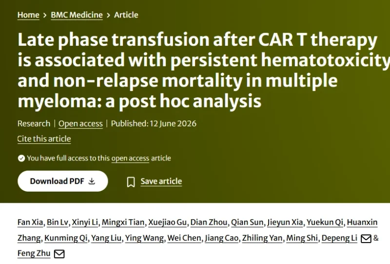 Myeloma Paper of the Day, June 15th Suggested by Robert Orlowski
