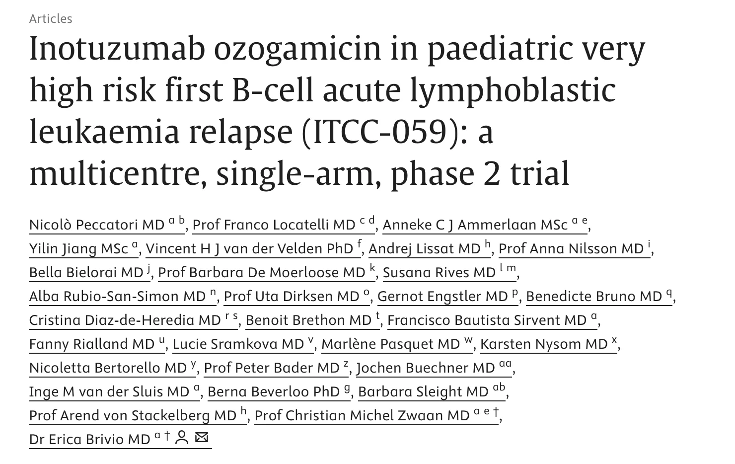 Uta Dirksen: Game-Changing Trial in Pediatric Acute Lymphoblastic Leukemia 2 Uta Dirksen: Game-Changing Trial in Pediatric Acute Lymphoblastic Leukemia