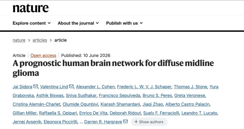 George Kumar: Tumour Network Mapping Reveals a Hidden Circuit Driving Diffuse Midline Glioma