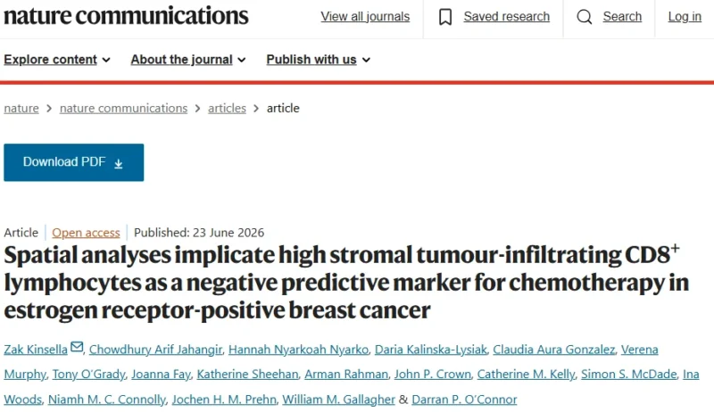 Kefah Mokbel: High Stromal CD8+ T Cells May Rethink Chemotherapy in ER+/HER2− Breast Cancer