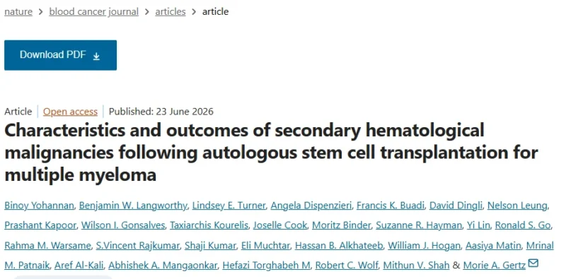 Myeloma Paper of the Day, June 24th Suggested by Robert Orlowski 2 Myeloma Paper of the Day, June 24th Suggested by Robert Orlowski