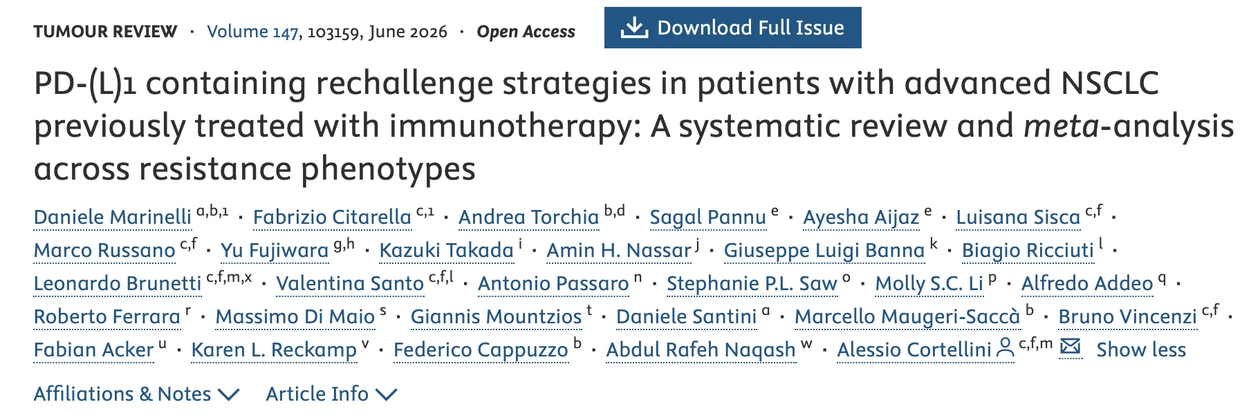 Diego A. Díaz-García: Immunotherapy Rechallenge in NSCLC