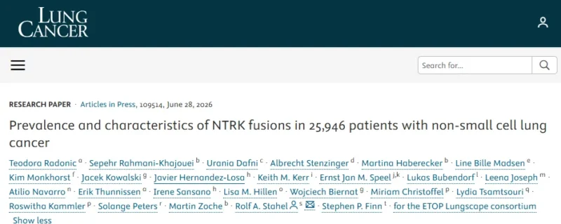 Stephen V Liu: Evaluating the True Prevalence of NTRK Fusions in NSCLC