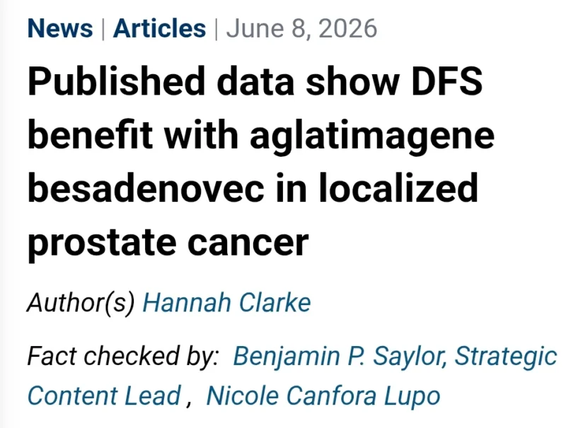 A New Prostate Cancer Research Showing DFS Benefit With Aglatimagene Besadenovec - OHSU 2 OHSU