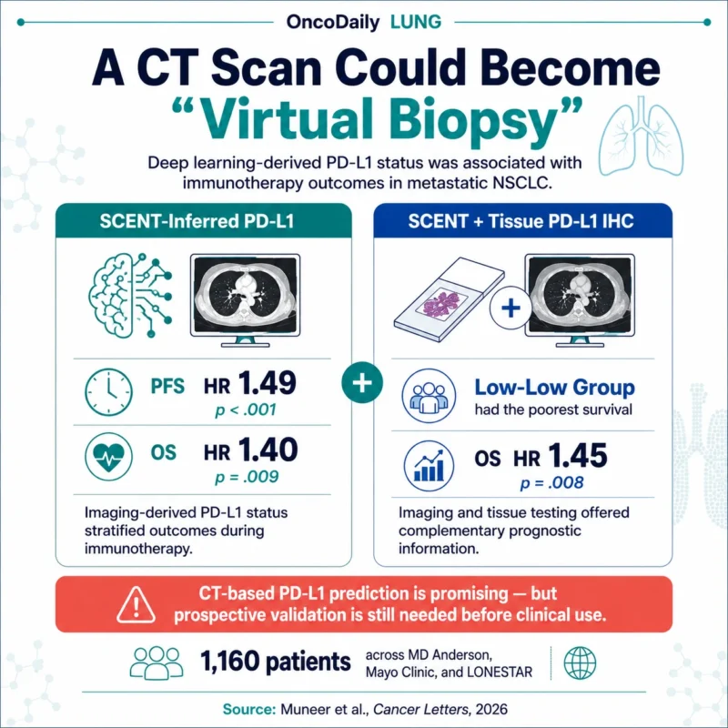 Can a Routine CT Scan Predict PD-L1 Expression in Metastatic NSCLC? 3 CT Scan
