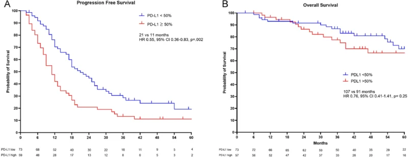High PD-L1 Expression Linked To Shorter PFS With First-Line ALK TKIs In ALK-Rearranged NSCLC 2 High PD-L1