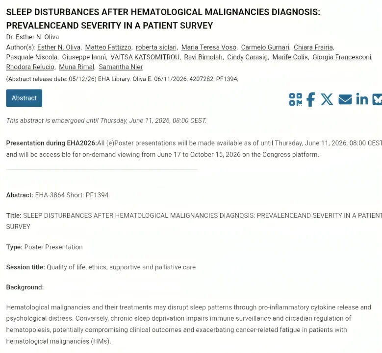 Ajay Major: Underrecognized and Modifiable Challenge of Patients with Hematologic Malignancies 2 Ajay Major