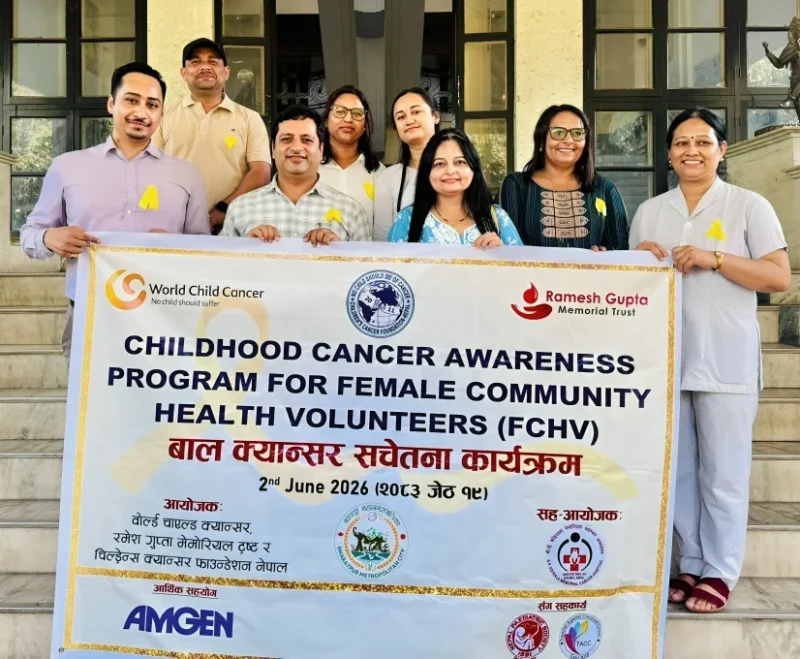 Bhabnath Kumar Jha: 65 FCHVs Trained to Support Early Childhood Cancer Diagnosis and Quality Care 2 Bhabnath Kumar Jha