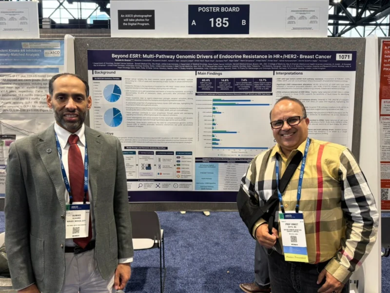 Humaid Al-Shamsi: Excited to Share That Our Abstract on ESR1 Mutations Was Presented at ASCO26 2 Humaid Al-Shamsi